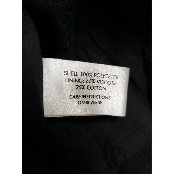 British India traveler Black Chiffon Polyester Women JR long Skirt Size 9 - Picture 7 of 7